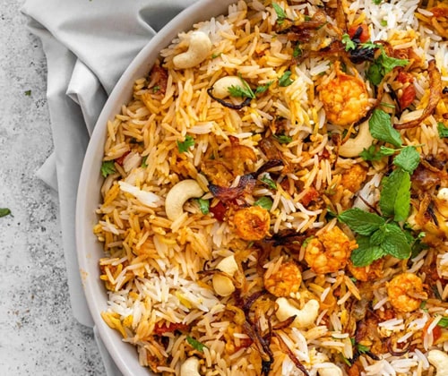 Prawns Biryani Experience in New Friends Colony